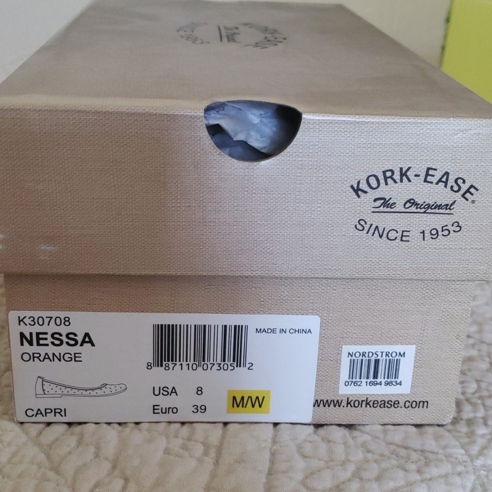 Kork Ease Nessa orange flats, 8 - Picture 8 of 8